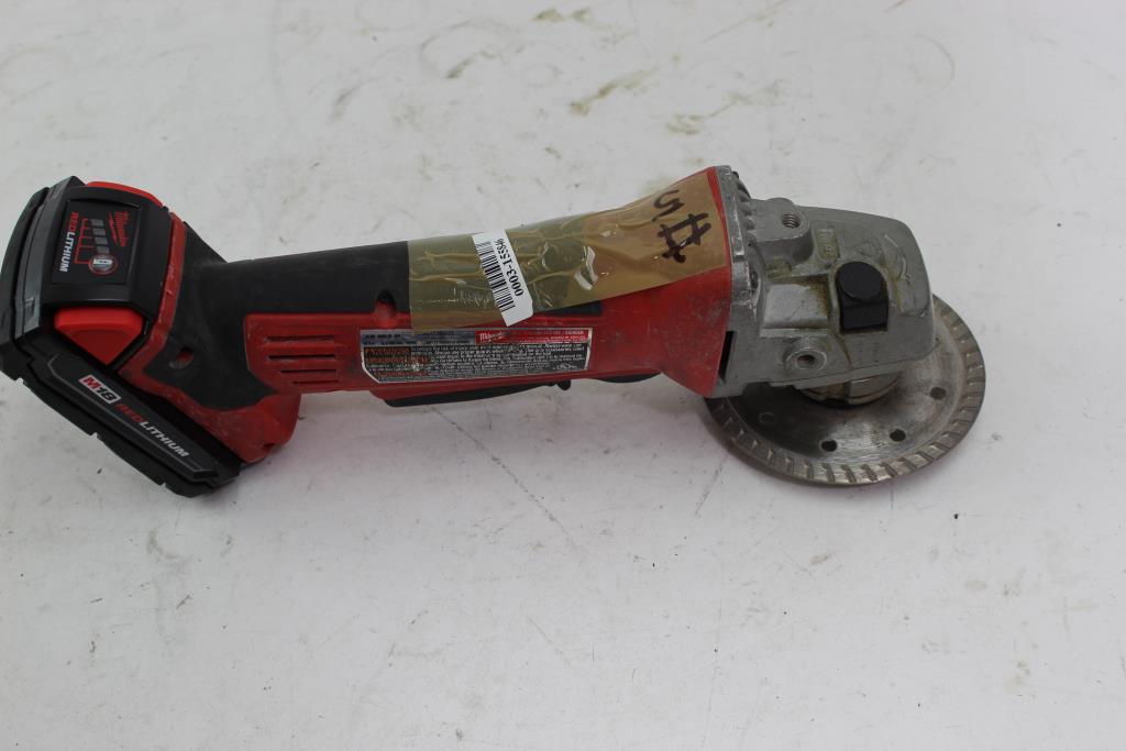 Milwaukee 41/2" Cordless Cutoff/ Grinder Property Room