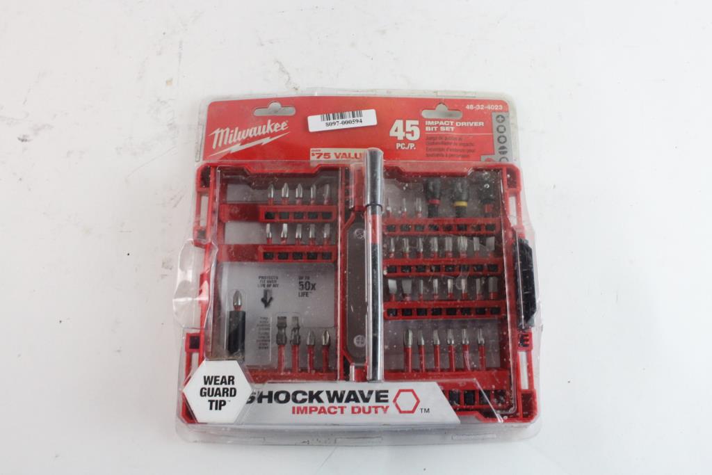 Milwaukee 45 Piece Impact Bit Set Property Room