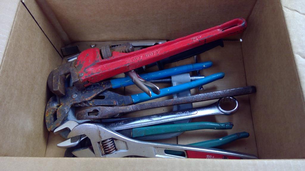 Milwaukee Adjustable Wrench, Pipe Wrench, Jaw-Locking Pliers, And More