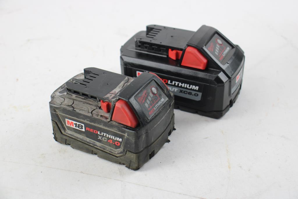 Milwaukee Battery Packs, 2 Pieces Property Room