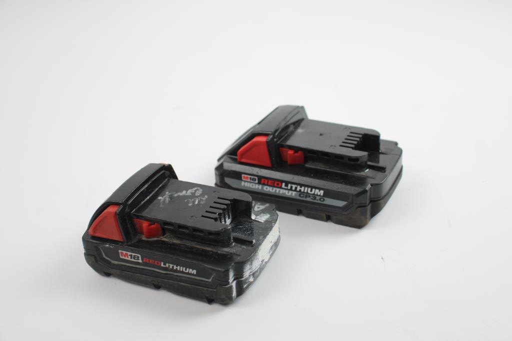 Milwaukee Battery Packs, 2 Pieces Property Room