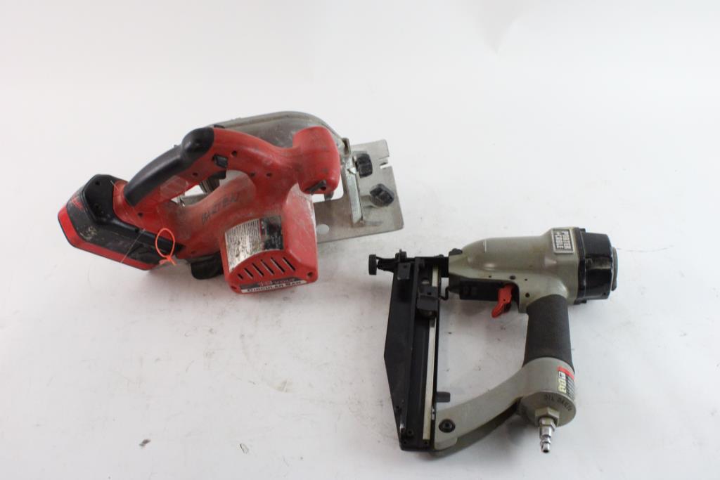 Milwaukee Circular Saw & Porter Cable Nailer, 2 Pieces Property Room