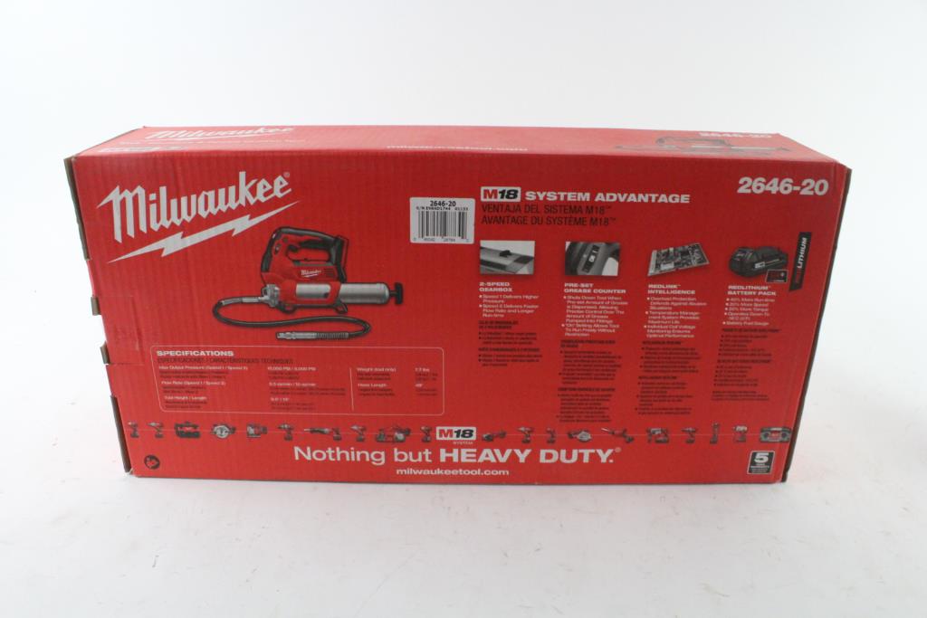 Milwaukee Cordless 2Speed Grease Gun Property Room