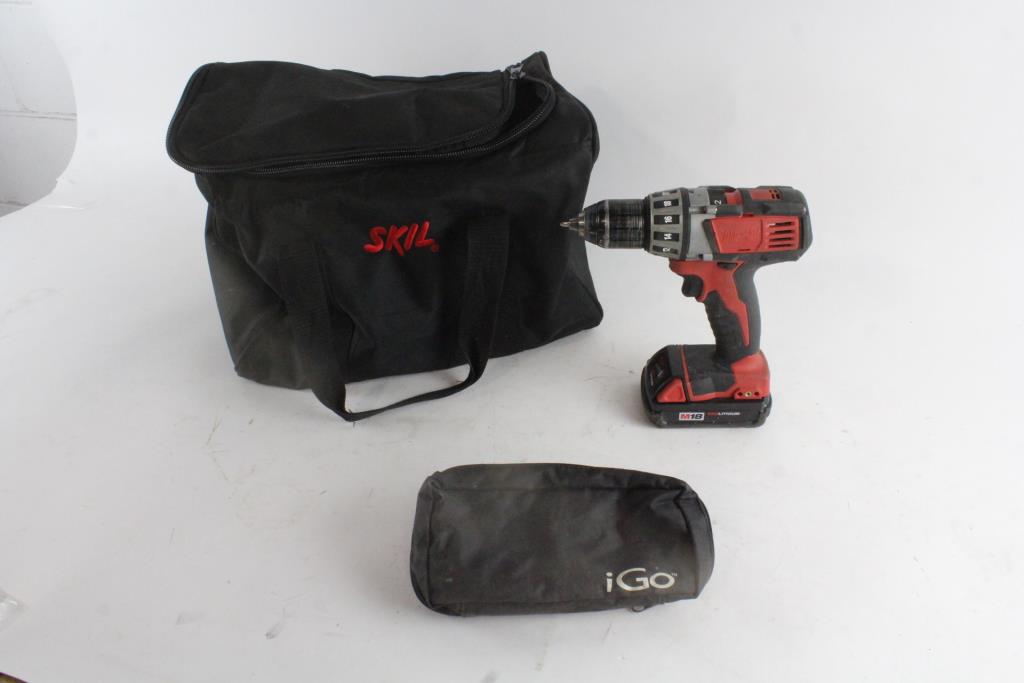 Milwaukee Cordless Drill And Accessories, 10+ Pieces Property Room