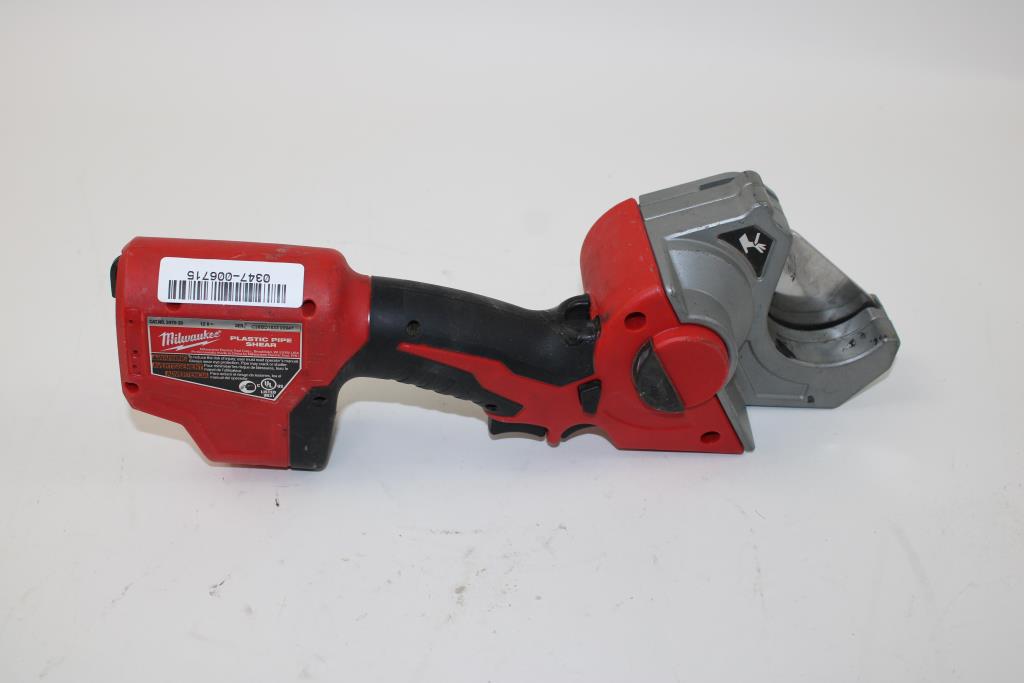 Milwaukee Cordless Plastic Pipe Shear 247020 Tool Only Property Room