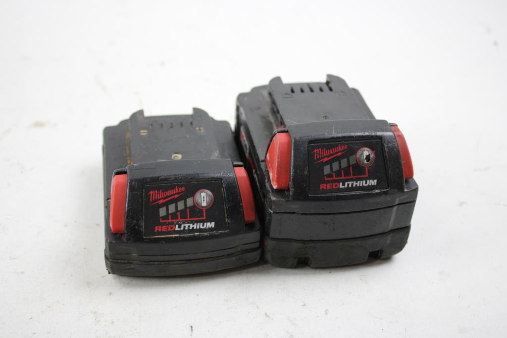 Milwaukee CP 1.5Ah , XC 3.0Ah Battery Packs, 2 Pieces