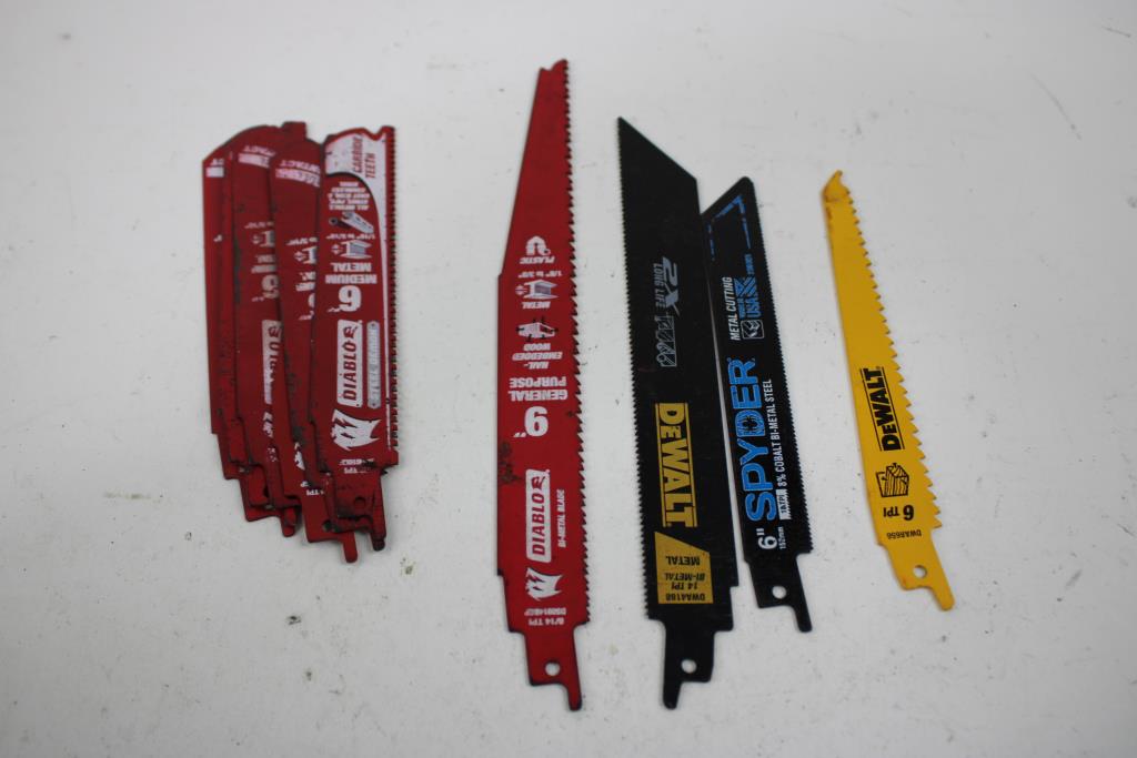 Milwaukee, Diablo, Dewalt, Spyder Saw Blades, 19 Pieces