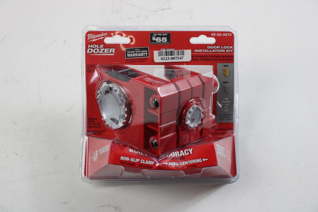 Milwaukee Door Lock Installation Kit Property Room