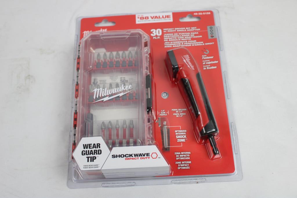 Milwaukee Driver Bit Set, Diagonal Cutting Pliers, Inkzall Markers, 3 Pieces