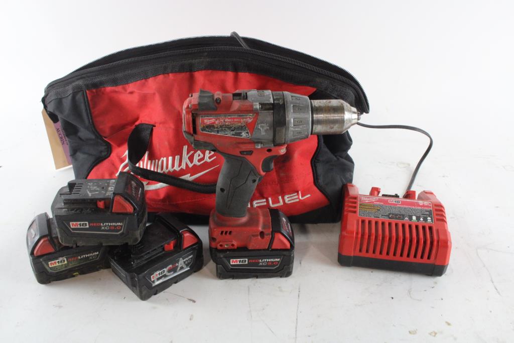Milwaukee Hammer Drill With Accessories Property Room