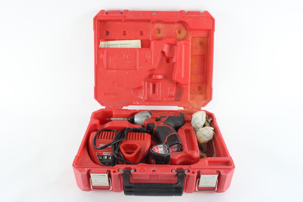 Milwaukee Impact Driver With Case Property Room