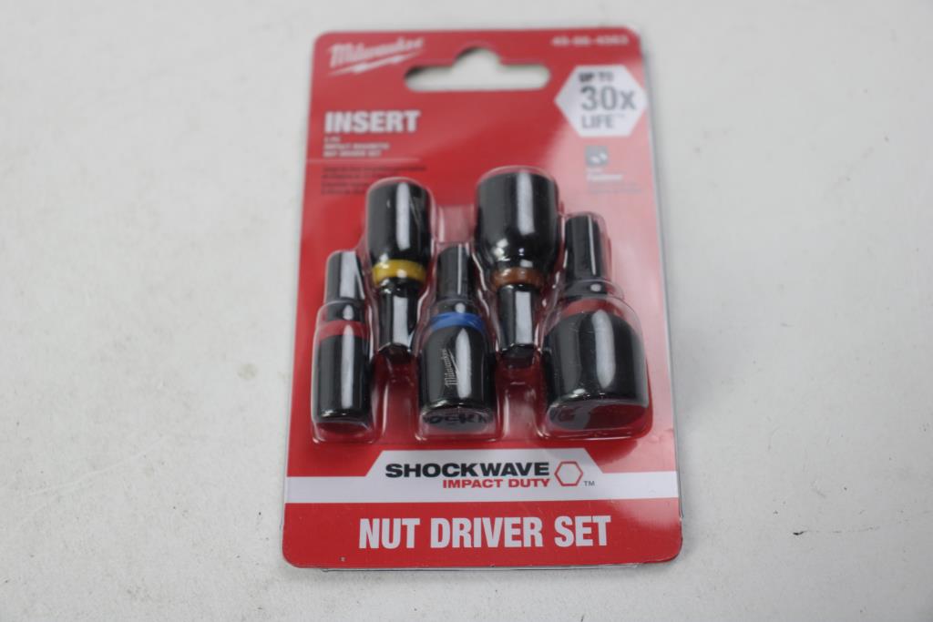 Milwaukee Impact Extractor Set, Impact Magnetic Nut Driver Set