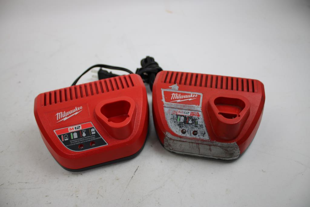 Milwaukee M12 Chargers, 2 Pieces