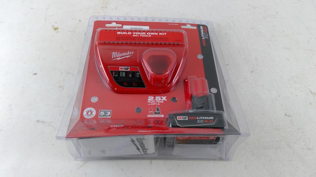 Milwaukee M12 Tool Battery & Charger Combo