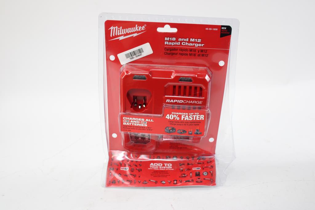 Milwaukee M18 And M12 Rapid Charger Property Room