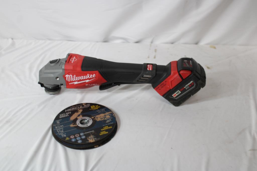 +milwaukee M18 Braking Grinder, Paddle Switch
