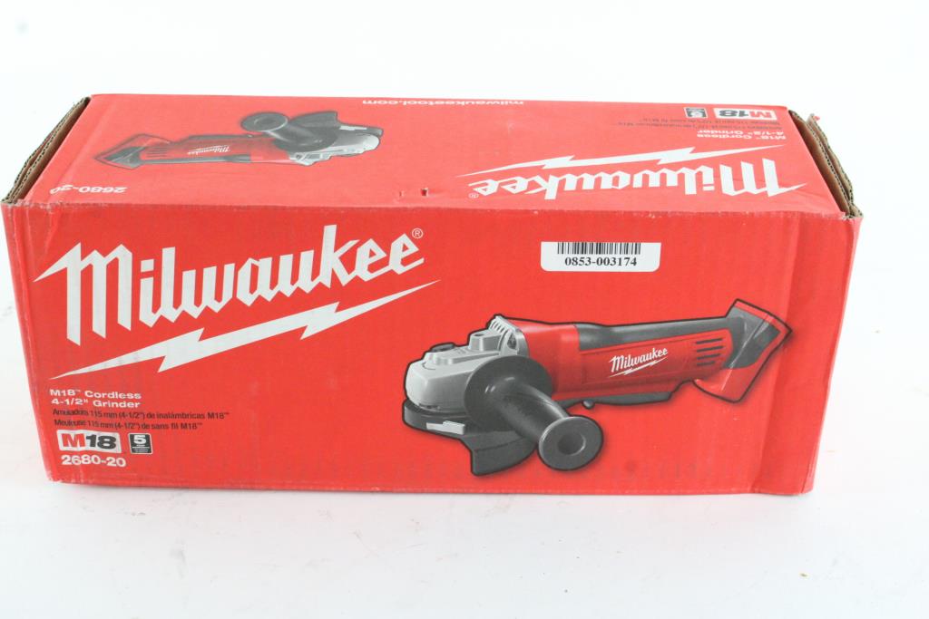 Milwaukee M18 Cordless Grinder Property Room