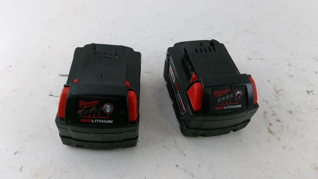 Milwaukee M18 RED LITHIUM XC Extended Capacity Batteries, 2 Pieces
