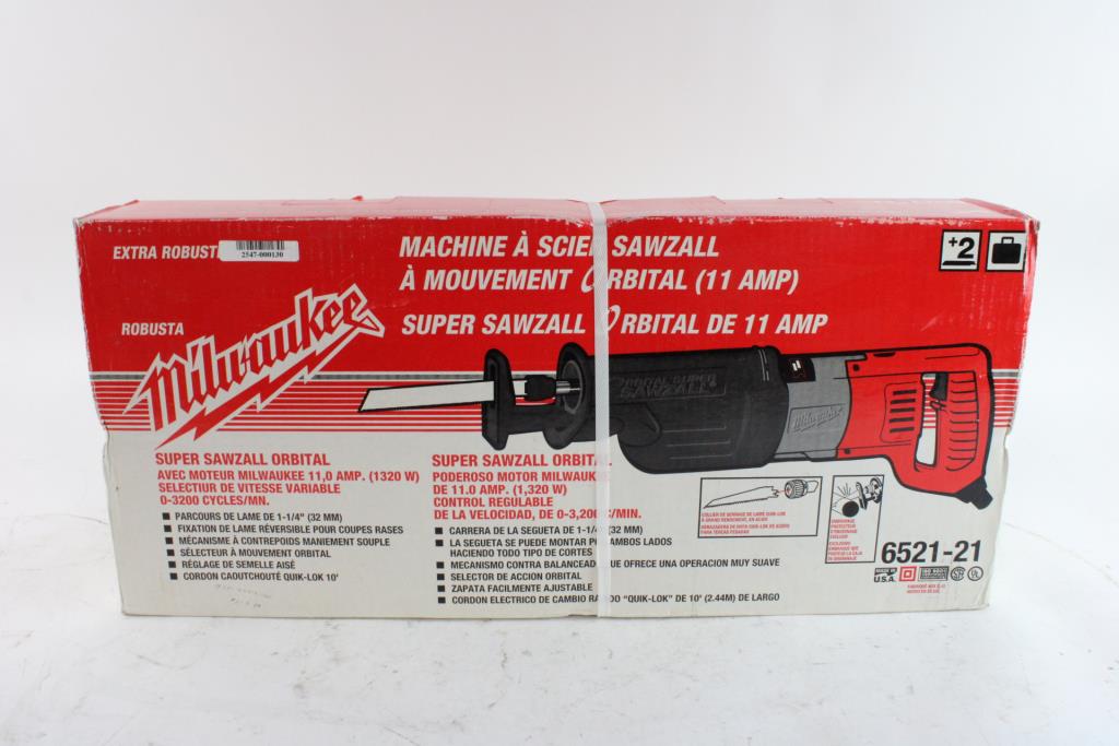 Milwaukee Orbital Sawzall Property Room