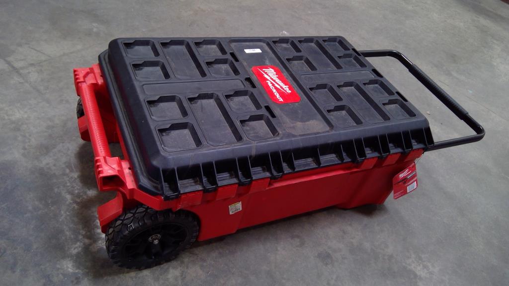 Milwaukee Packout Rolling Tool Chest With Mixed Tool Lot