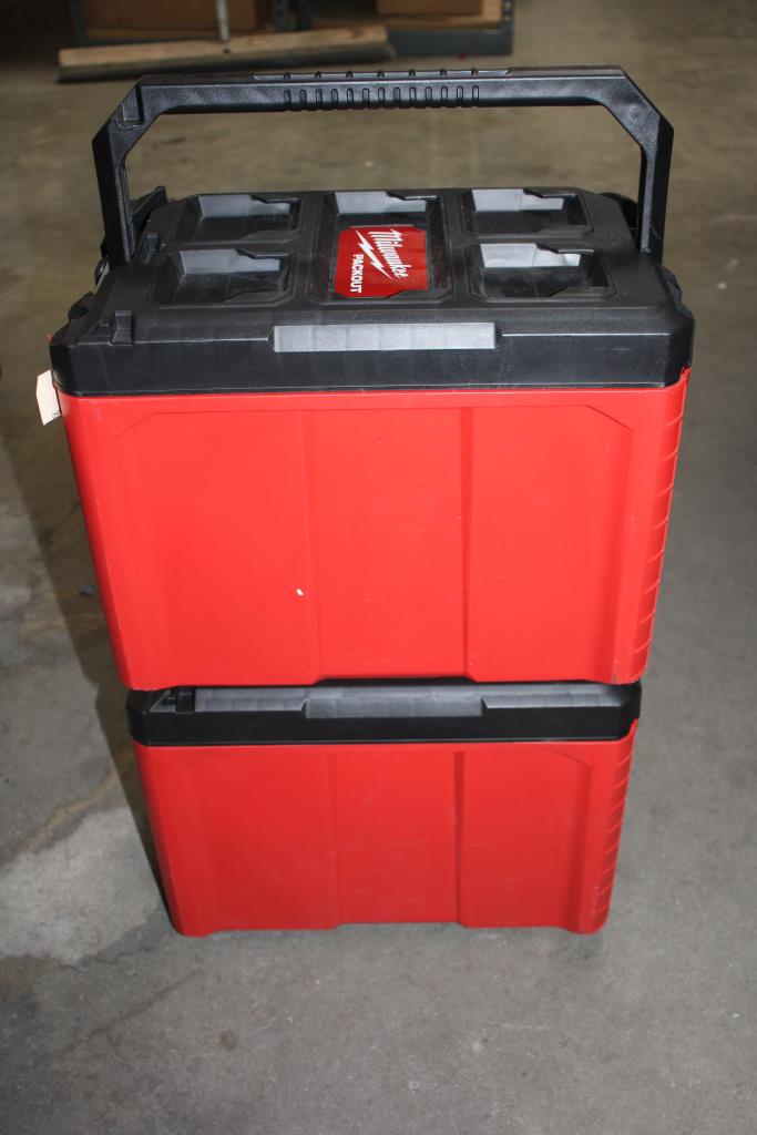 Milwaukee Packout Stackable Compact Tool Boxes, 2 Pieces