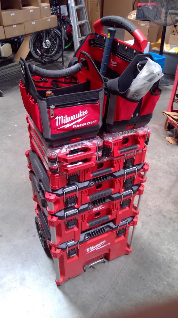 Milwaukee Packout Storage System Including Tool Bags