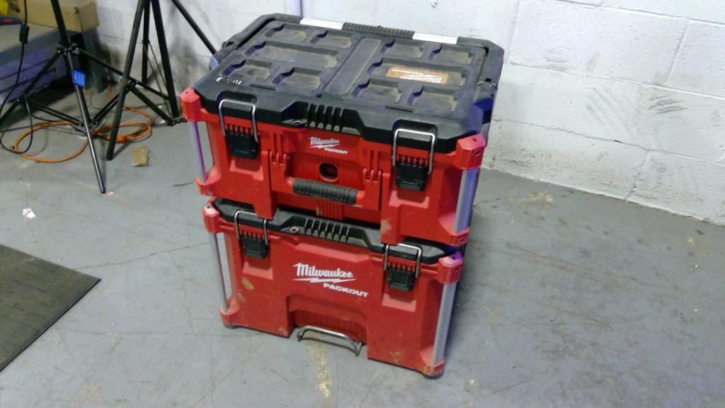 Milwaukee Packout Tool Boxes With Tools