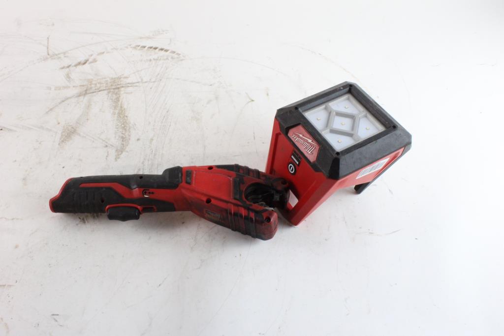 Milwaukee Pipe Cutter & Worklight Property Room