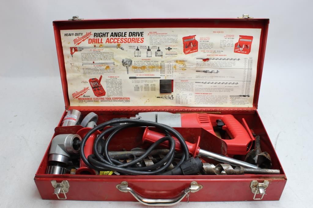 Milwaukee Right Angle Heavy Duty 1/2" Drill Property Room