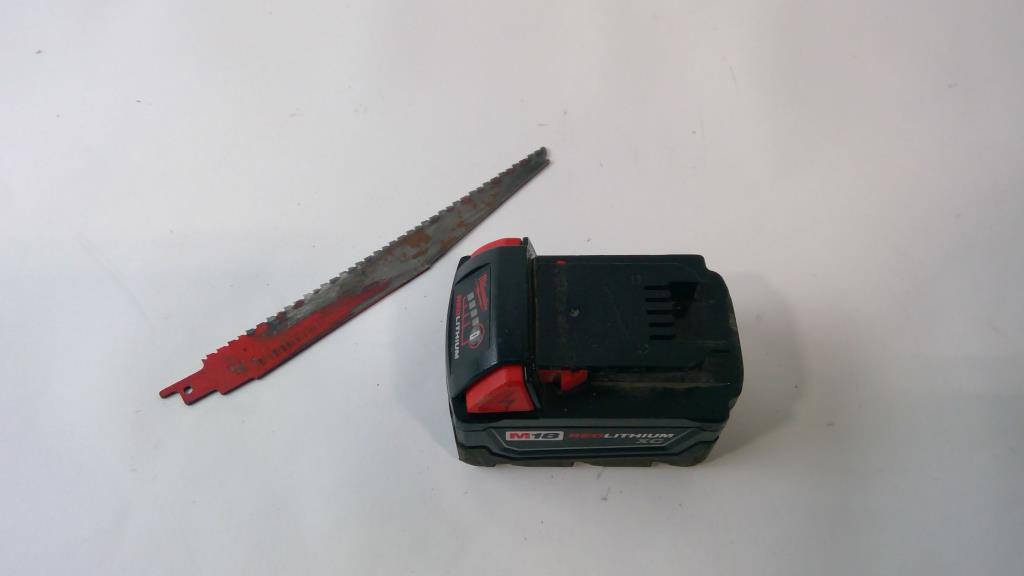 Milwaukee Sawzall Blade And Battery