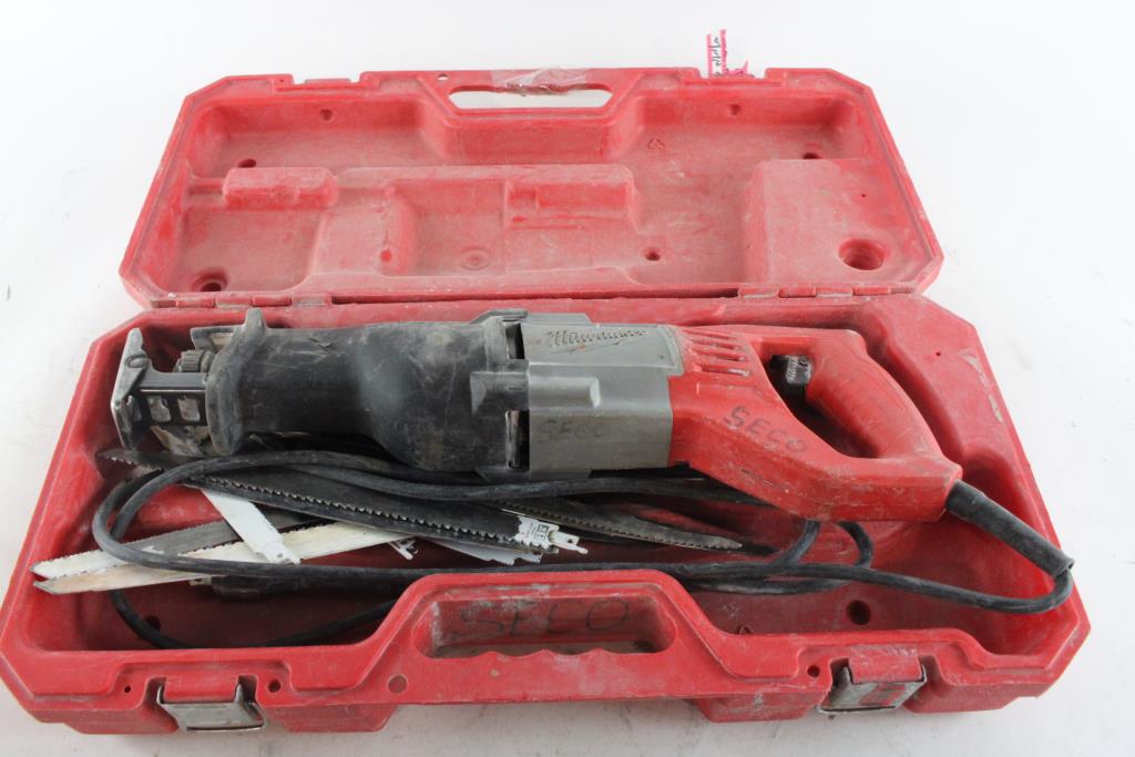 Milwaukee Sawzall Reciprocating Saw With Case Property Room
