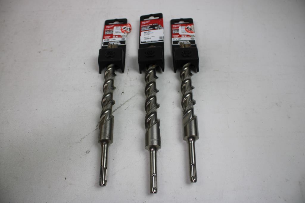 Milwaukee Solid Carbide Drill Bits, Powers Wedge-Bit, Bosch Hammer Drill Bit, 6 Pieces