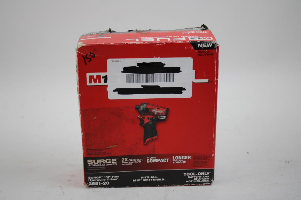 Milwaukee Surge 1/4" Hex Hydraulic Driver