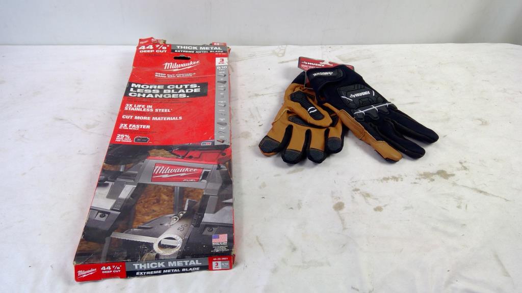 Milwaukee Tick Metal, Husky Leather Work Gloves Size XL