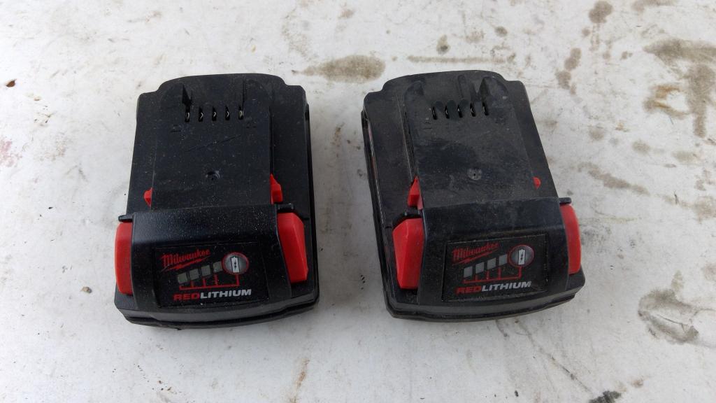 Milwaukee Tool Batteries 2 Pieces