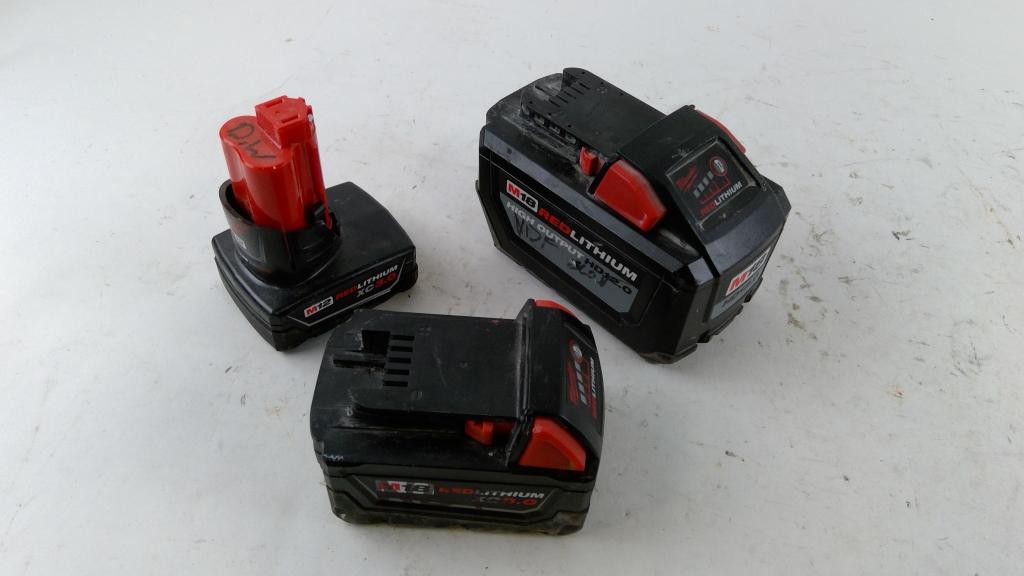 Milwaukee Tool Batteries 3 Pieces