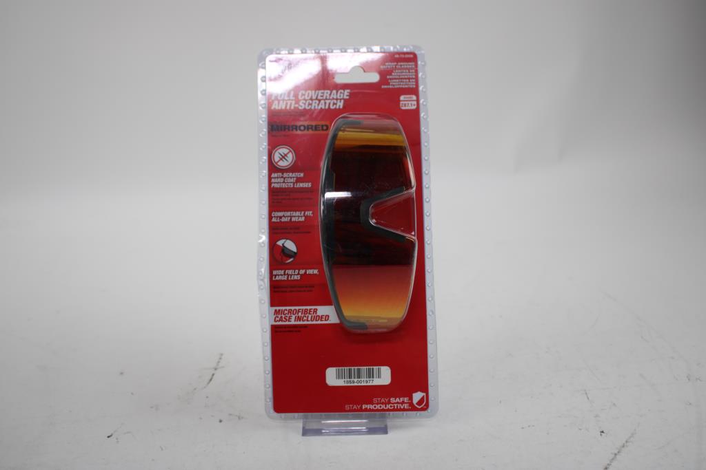 Milwaukee Wrap-Around Mirrored Safety Glasses