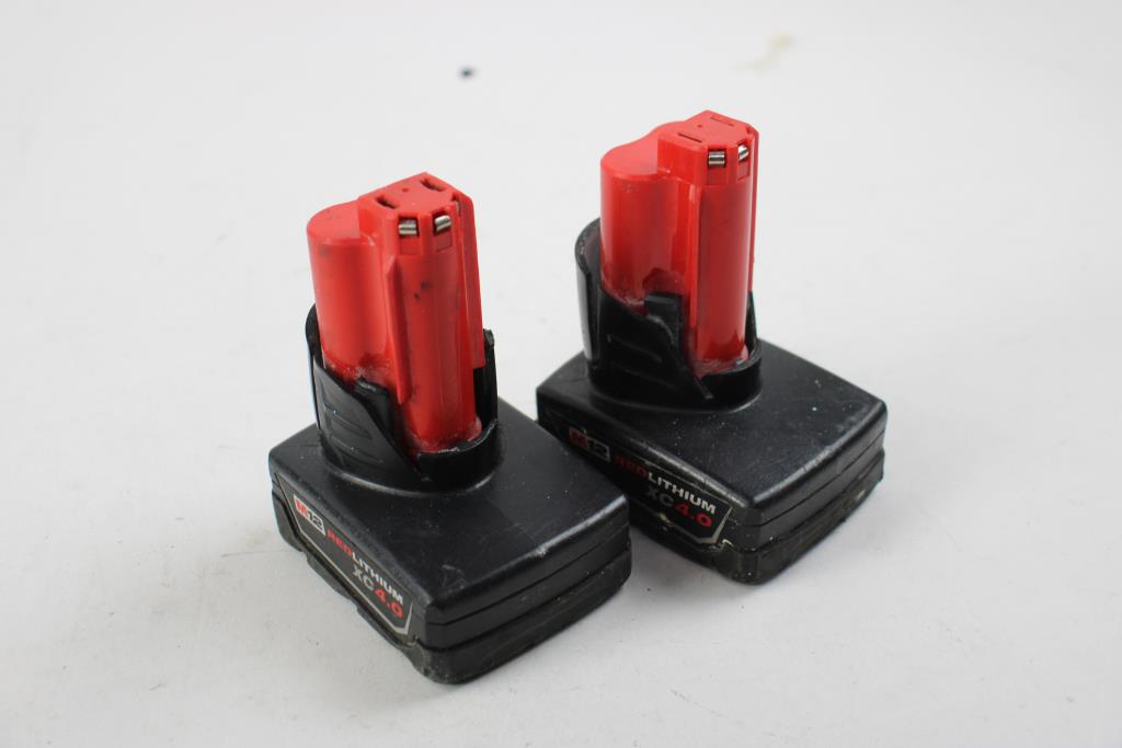 Milwaukee XC4.0 Battery Packs, 2 Pieces