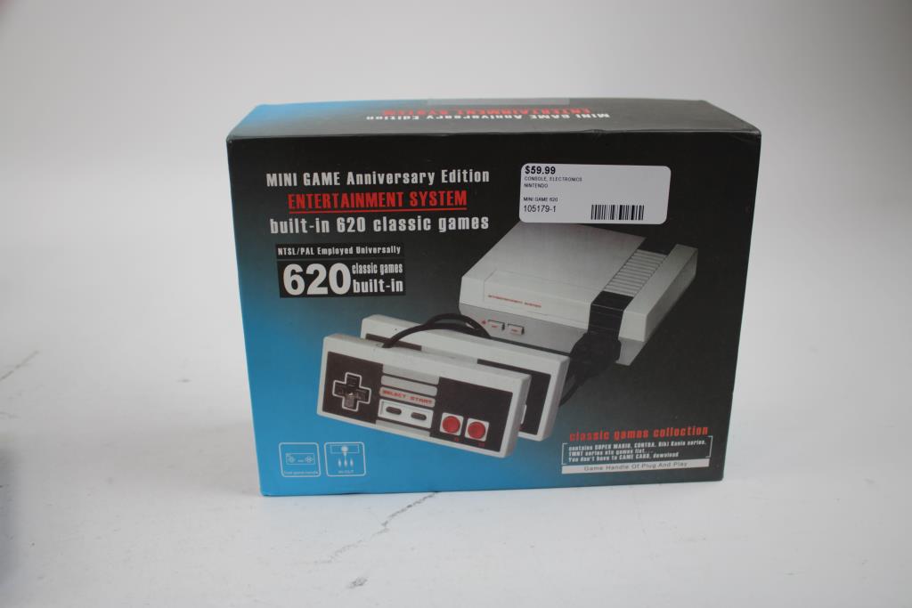 Mini Game Entertainment System With Classic Games, HD Video Converter 1080p, 2 Pieces