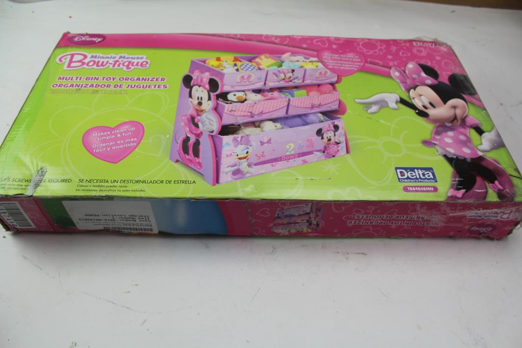 Minnie Mouse BowTique MultiBin Toy Organizer Property Room