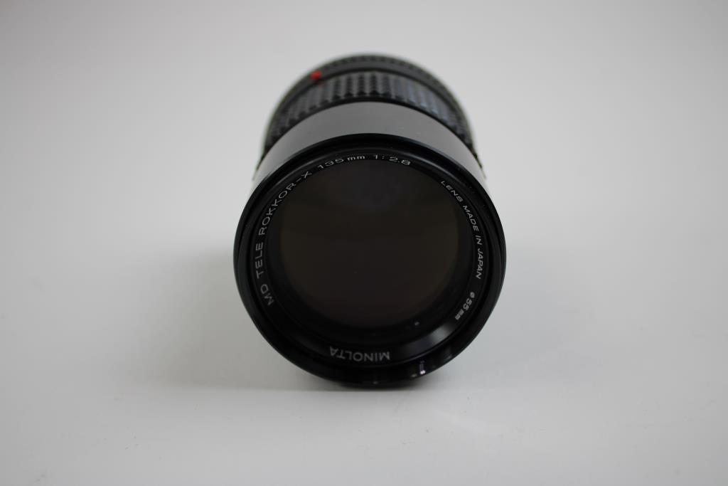 Minolta MD Tele Rokkor-X 135mm F2.8 Lens, And 70-210/4 MD Zoom Lens, 2 Pieces