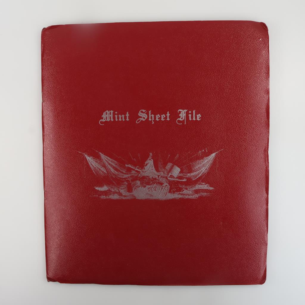 Mint Sheet File Book Of US Stamps, 1000+ Pieces