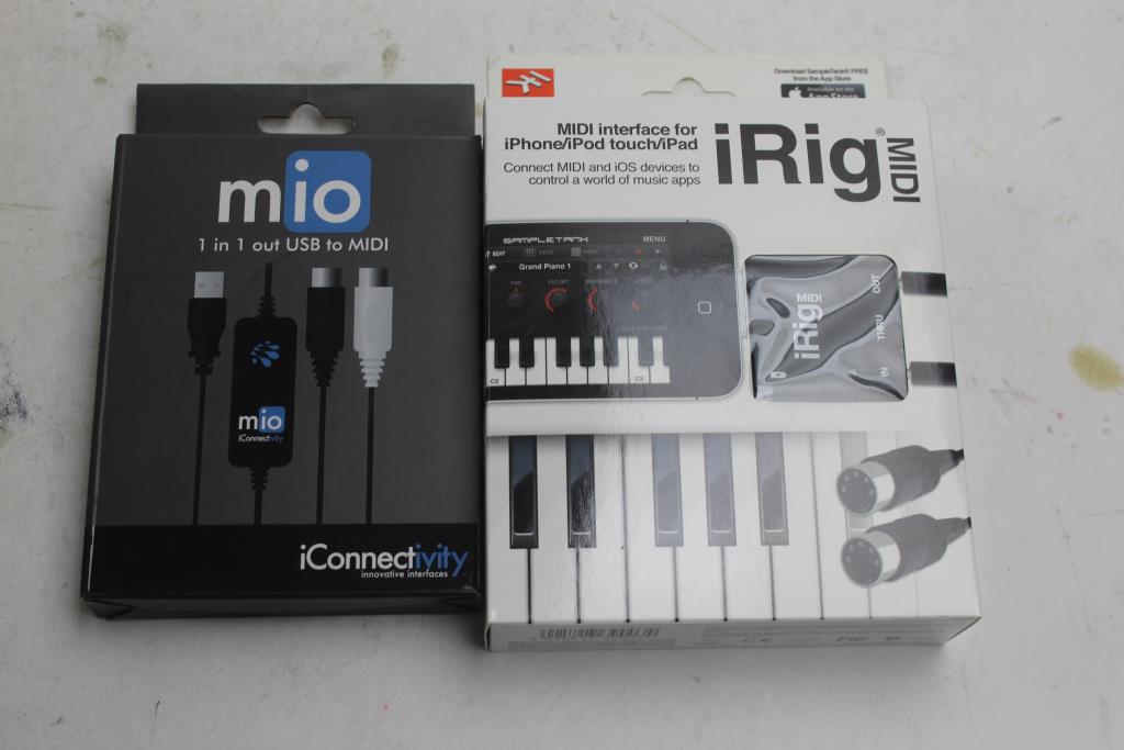 Mio, Irig Usb And Midi Interface 2 Pieces Property Room