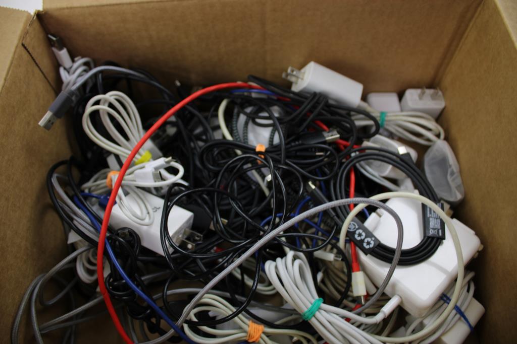 Misc Charging Blocks And Cables Lot