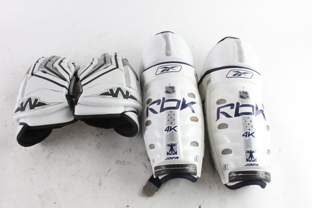 Mission 5500 Roller Hockey Gloves And More, 4 Pieces Property Room