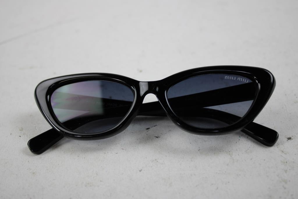 MIU MIU Cat-Eye Black Sunglasses