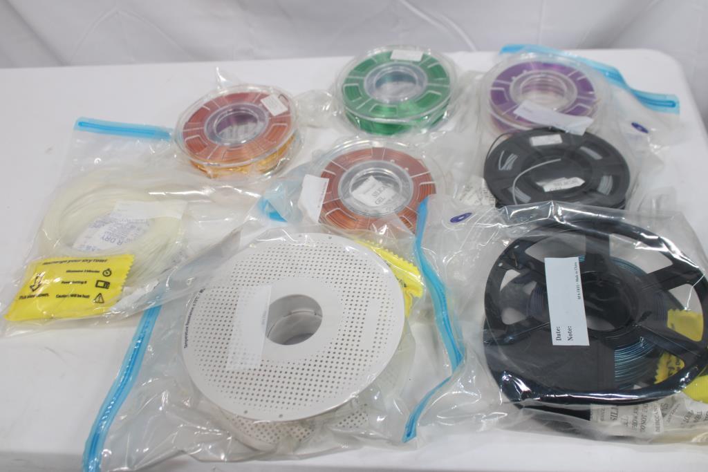 Mixed Color 3D Printer Filaments Bulk Lot, 8 Pieces