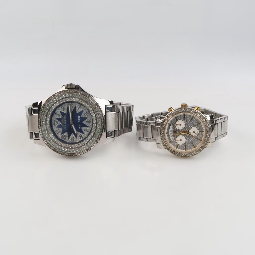 Mixed Diamond Bezel Watches, 2 Watches