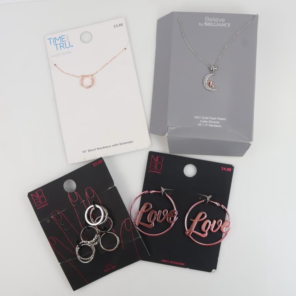 Mixed Fashion Jewelry, 4 Pieces