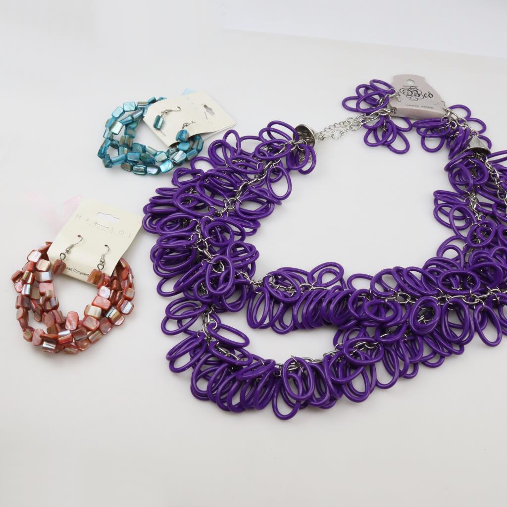 Mixed Jewelry, 3 Sets Property Room